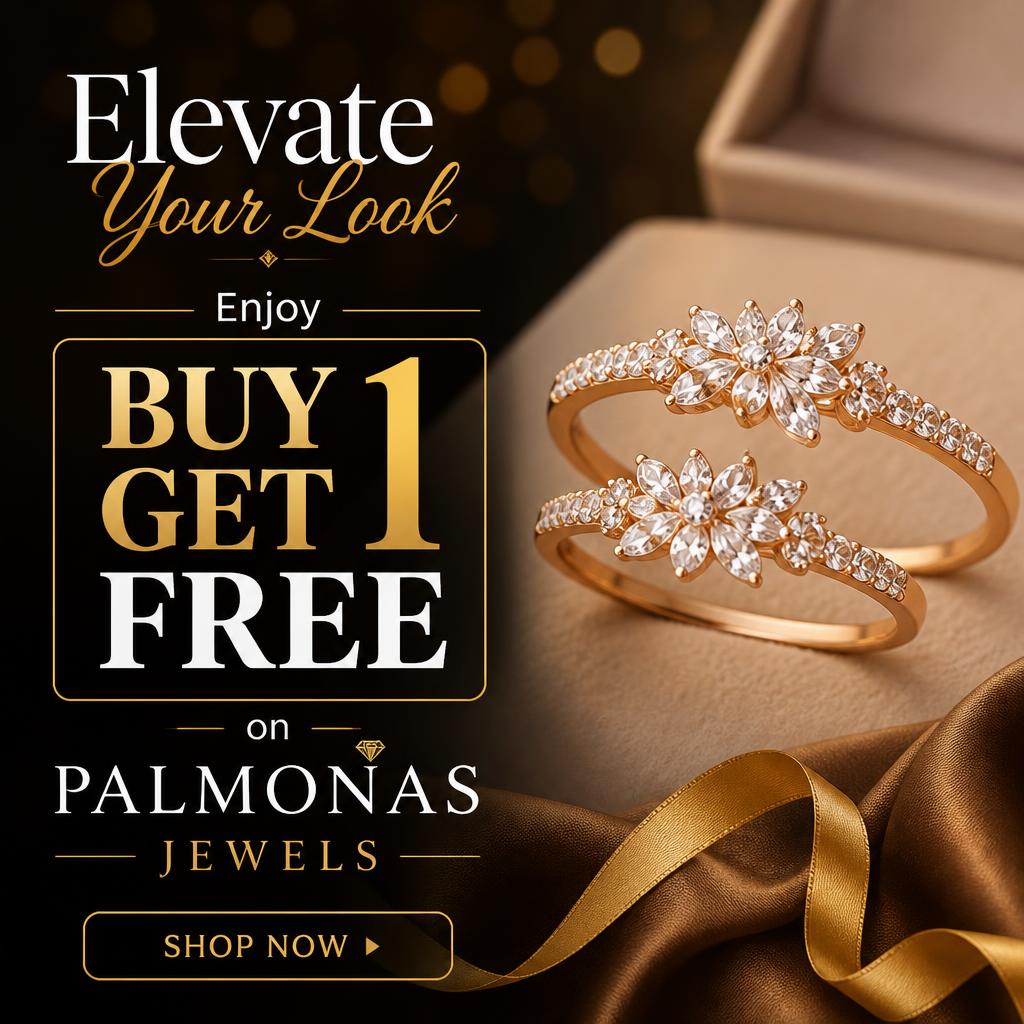 Elevate Your Look: Enjoy Buy 1 Get 1 Free on Palmonas Jewels