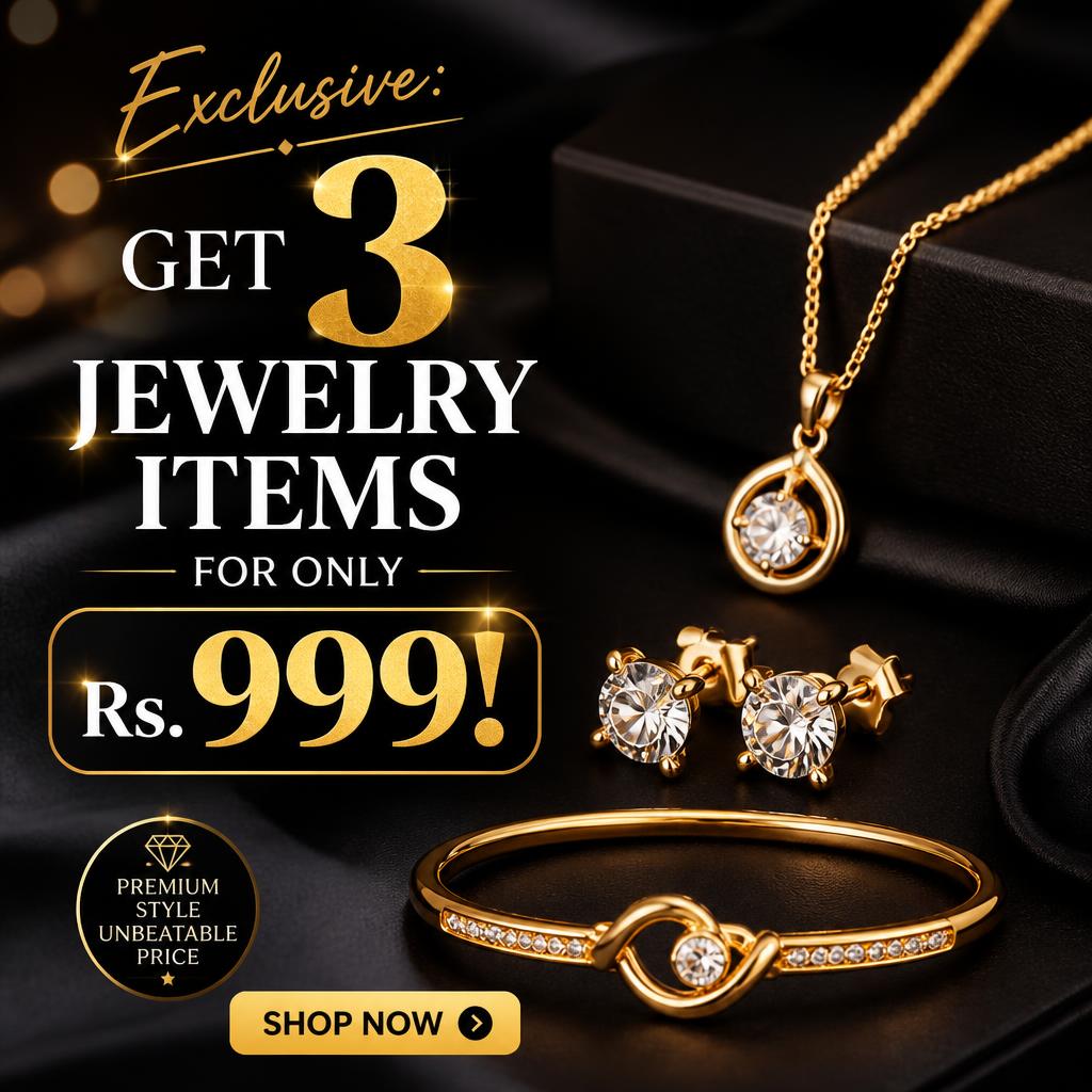Exclusive: Get 3 Jewelry Items for Only Rs. 999!