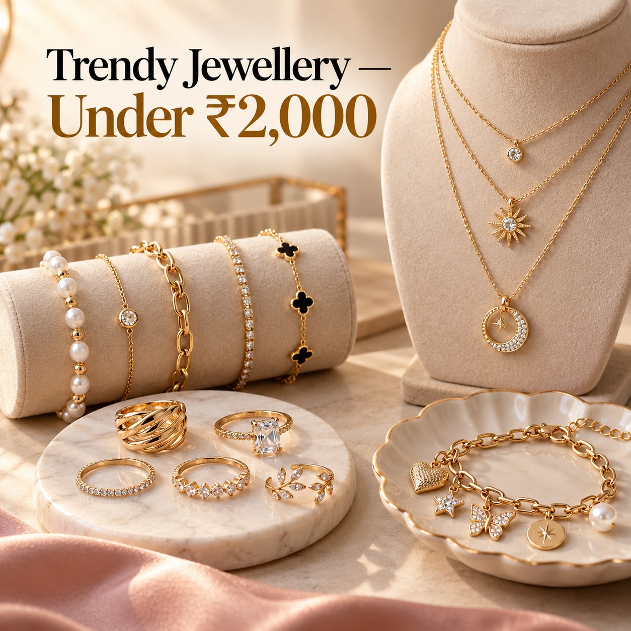 Affordable Glamour: Trendy Jewelry Under Rs. 2000