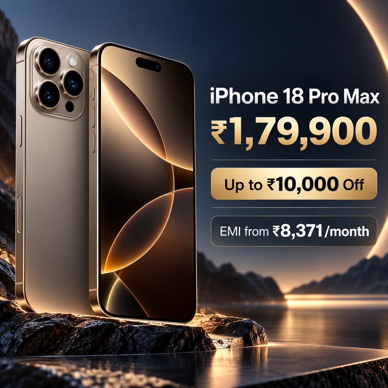 Grab the All-New iPhone 18 Pro Max for Just Rs. 179,900 | Enjoy Easy Pay Options!