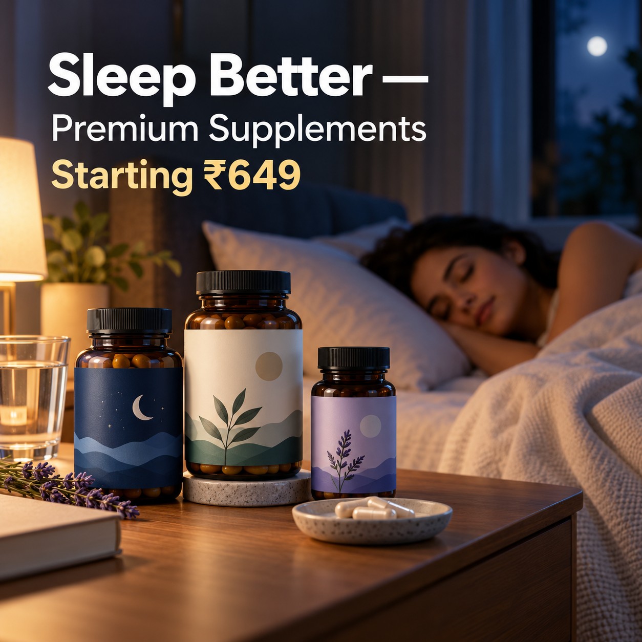 Sleep Better, Live Better: Premium Quality Supplements Starting at Rs. 649!