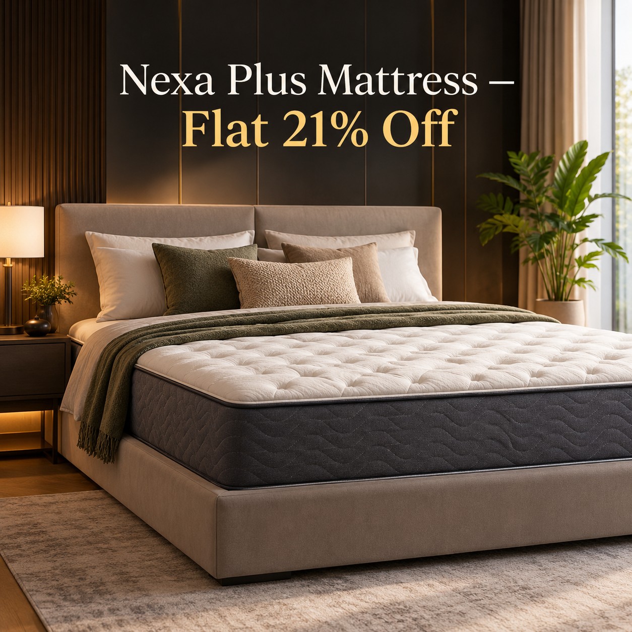 Flat 21% Off on the Ultimate Nexa Plus Mattress!