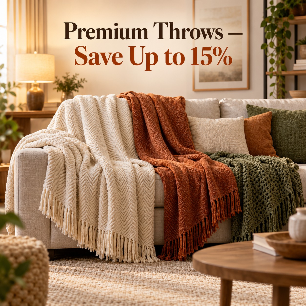Save Up to 15% on Throws!