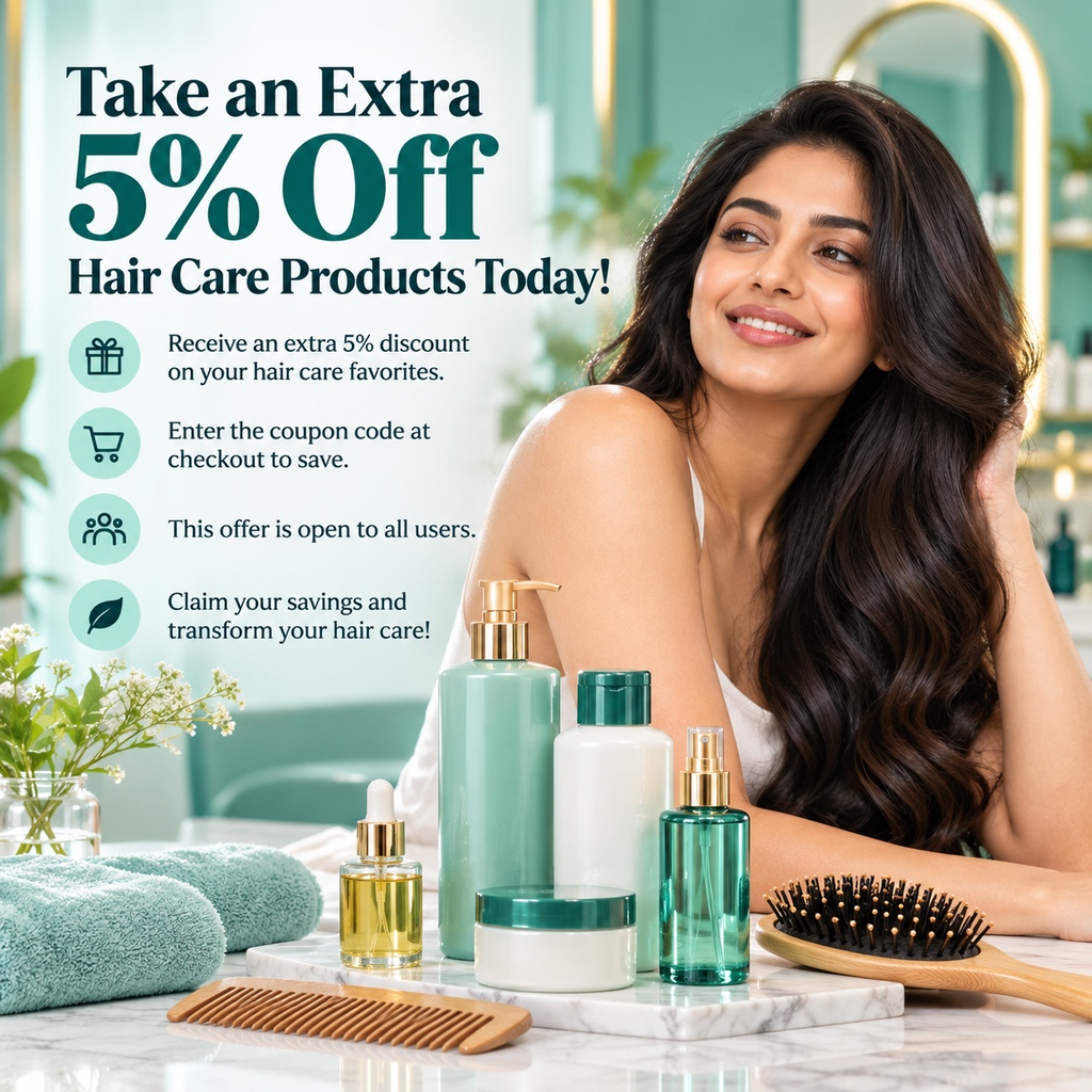 Take an Extra 5% Off Hair Care Products Today!