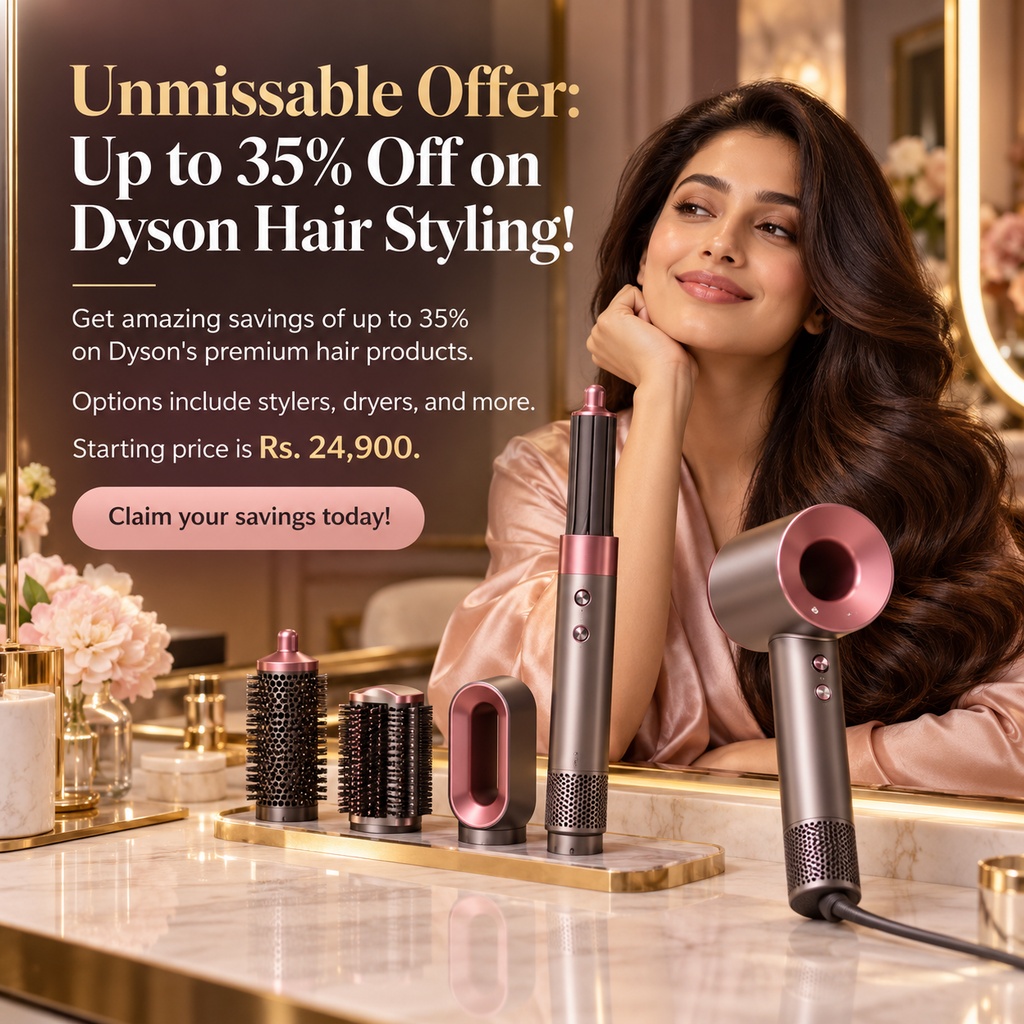 Unmissable Offer: Up to 35% Off on Dyson Hair Styling!