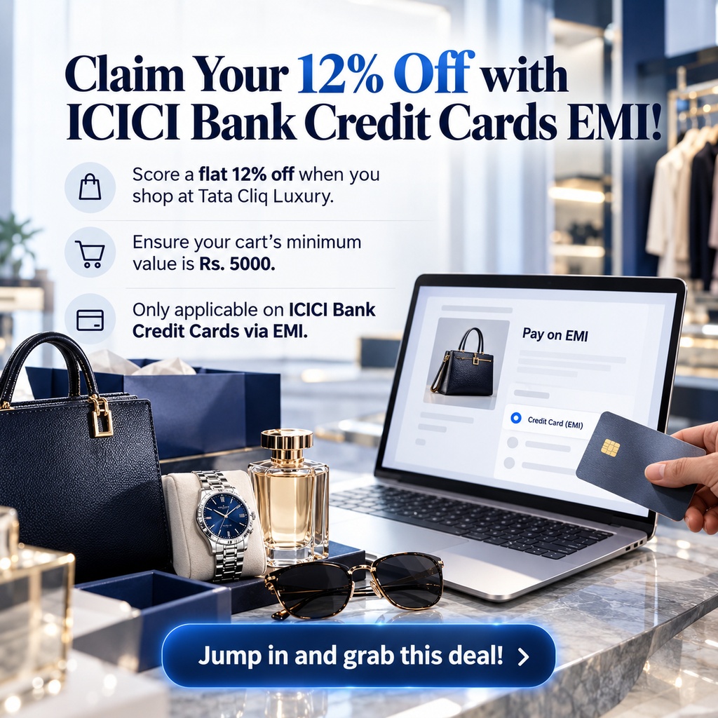 Claim Your 12% Off with ICICI Bank Credit Cards EMI!