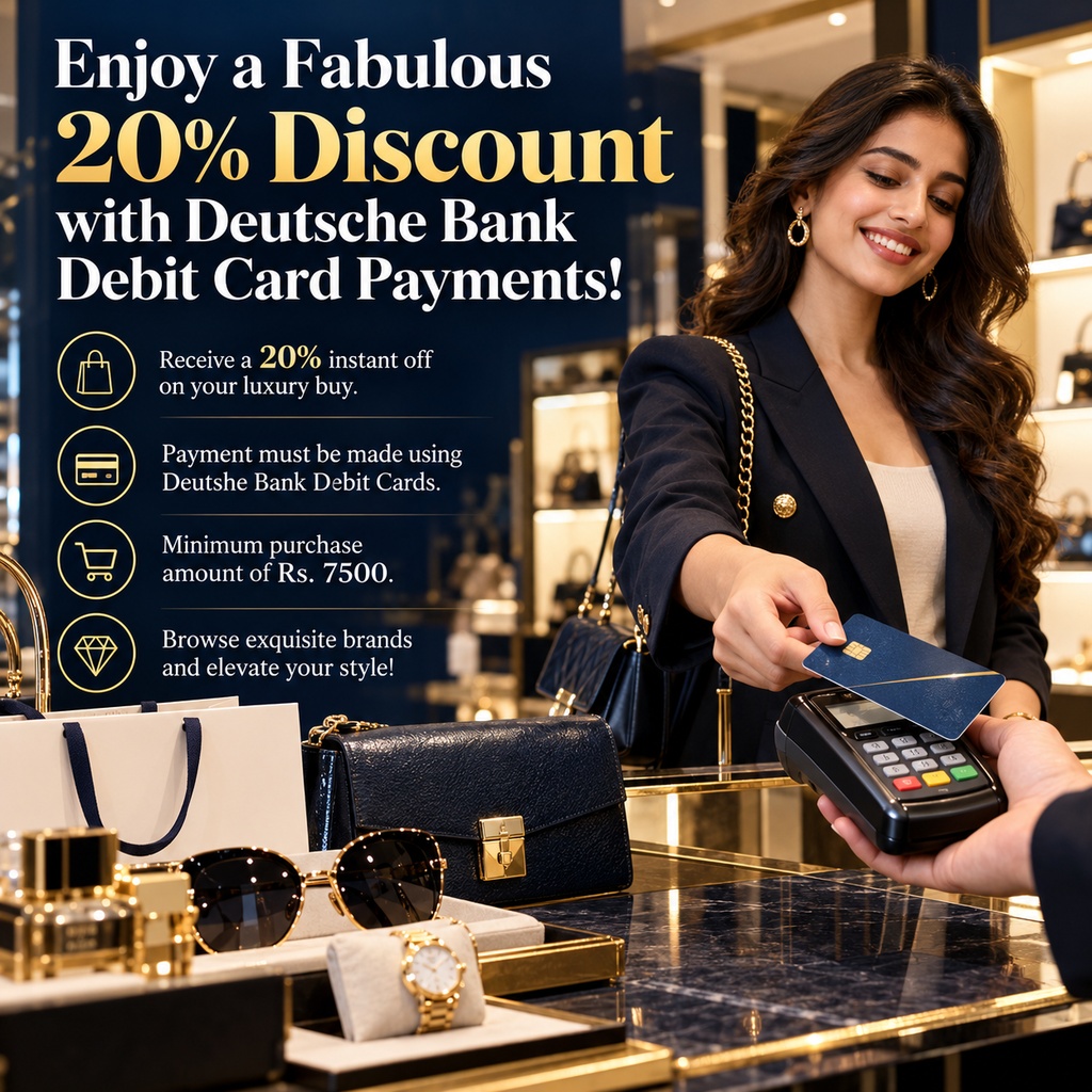 Enjoy a Fabulous 20% Discount with Deutsche Bank Debit Card Payments!