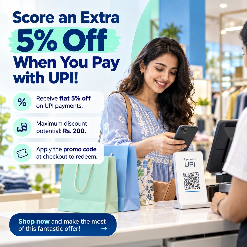 Score an Extra 5% Off When You Pay with UPI!