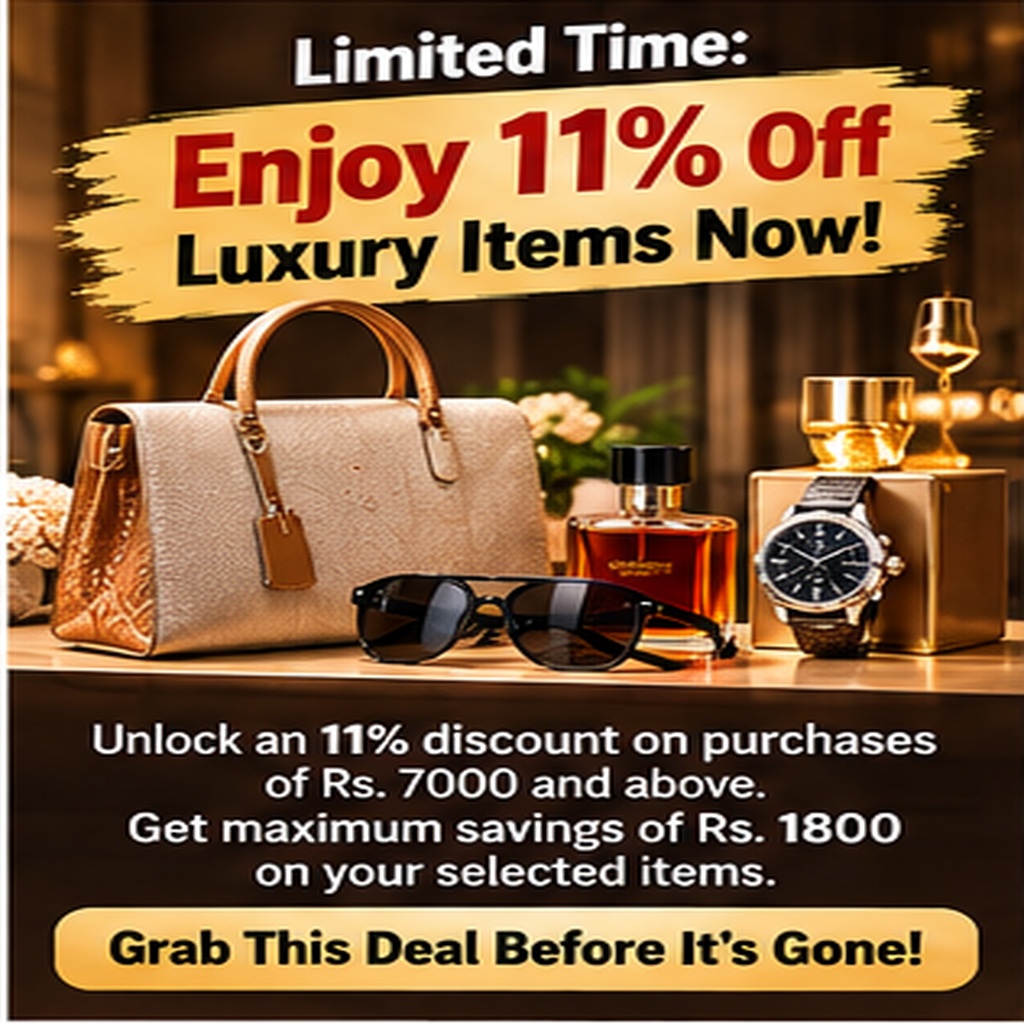 Limited Time: Enjoy 11% Off Luxury Items Now!