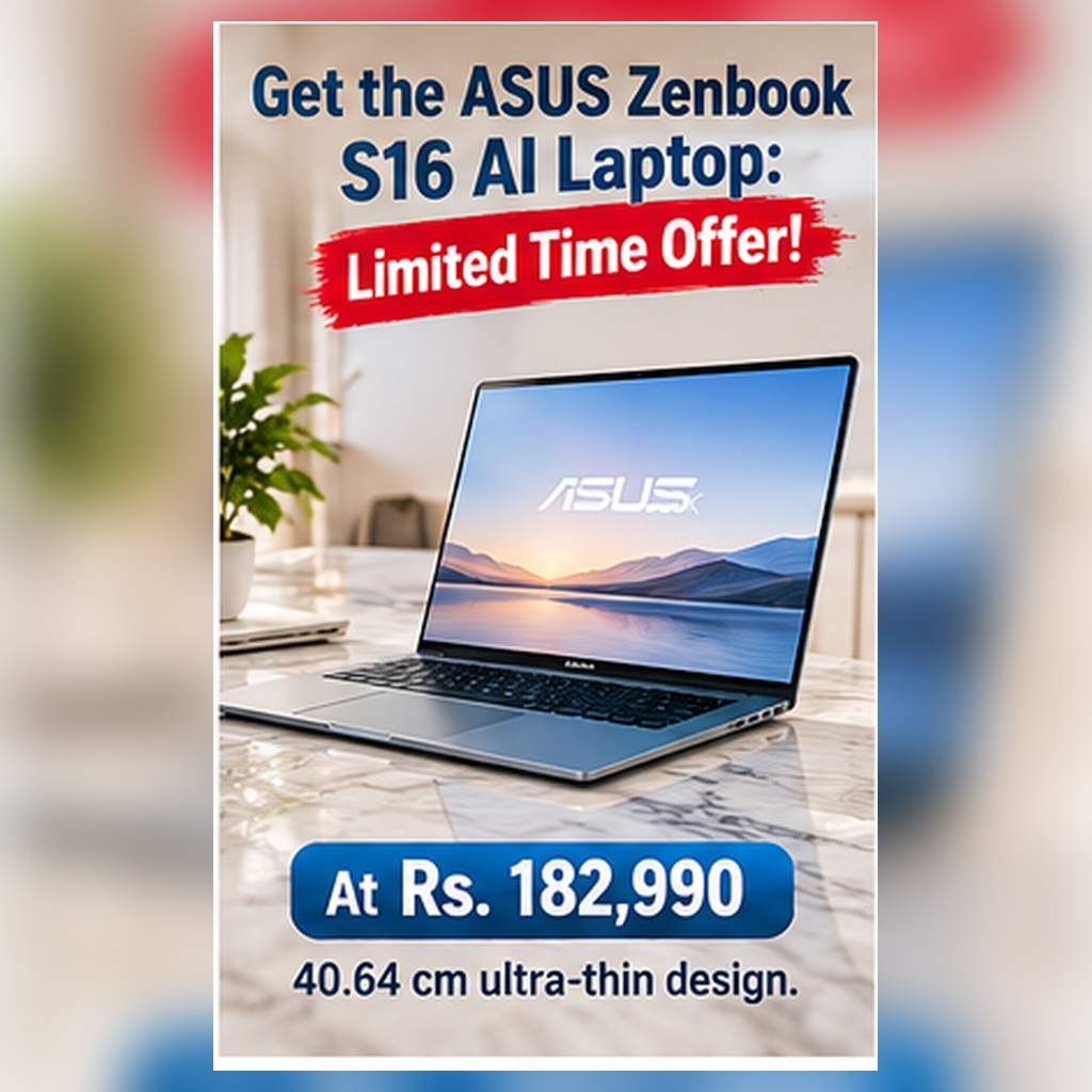 Get the ASUS Zenbook S16 AI Laptop: Limited Time Offer!