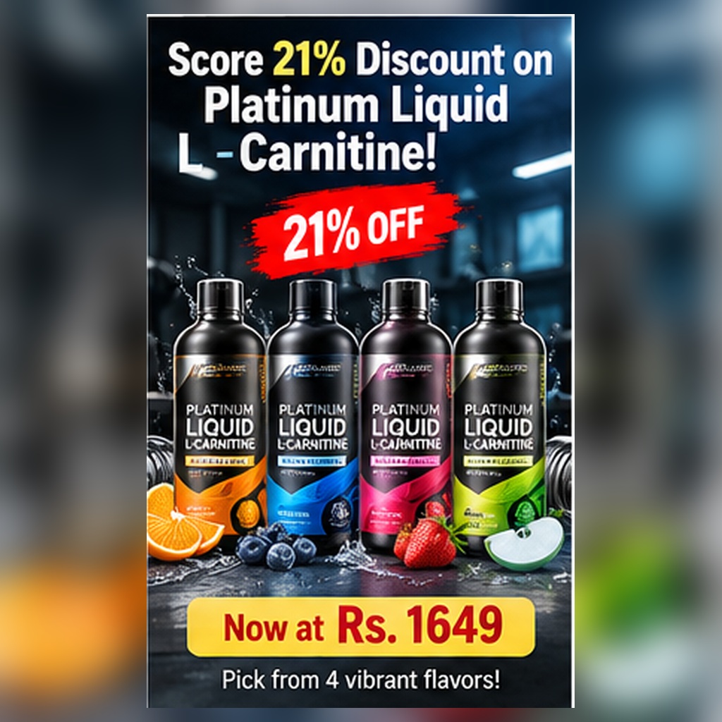 Score 21% Discount on Platinum Liquid L-Carnitine!