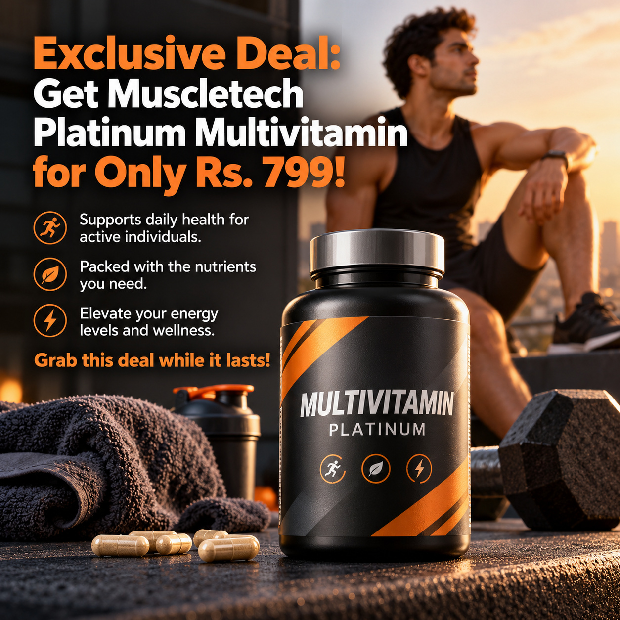 Exclusive Deal: Get Muscletech Platinum Multivitamin for Only Rs. 799!