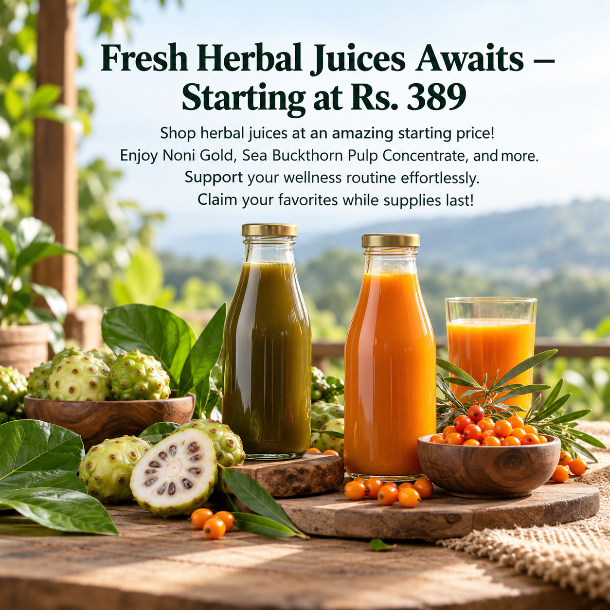 Fresh Herbal Juices Awaits – Starting at Rs. 389