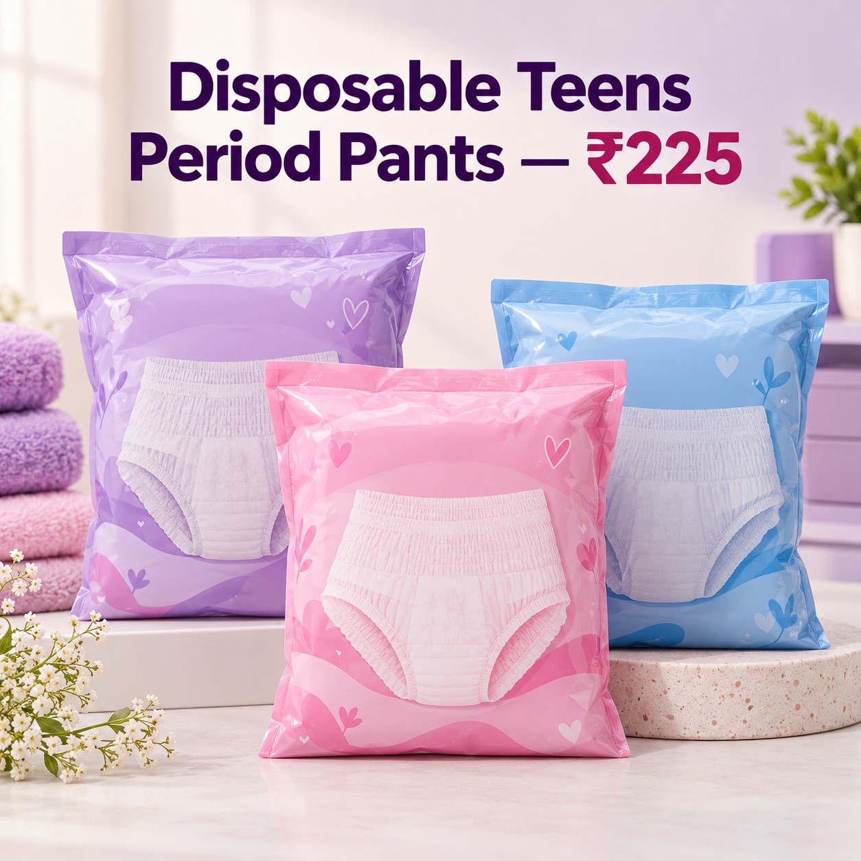 Don't Miss Out: Sirona Disposable Teens Period Pants Only Rs. 225!
