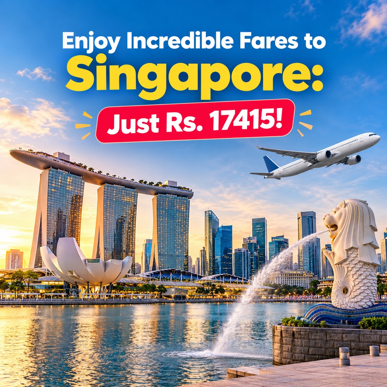 Enjoy Incredible Fares to Singapore: Just Rs. 17415!