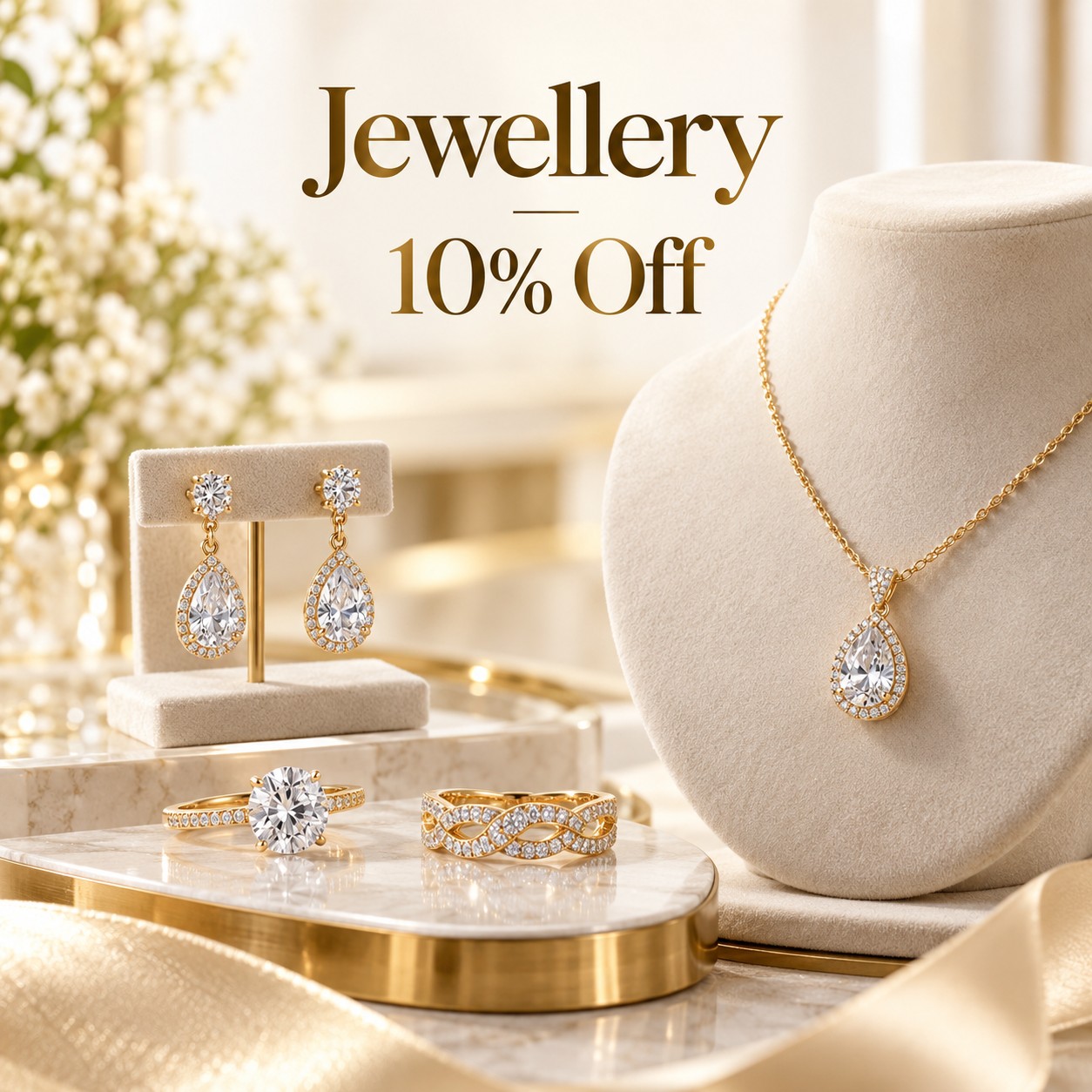 Shine Bright: Snag 10% Off Your Jewelry Purchase!