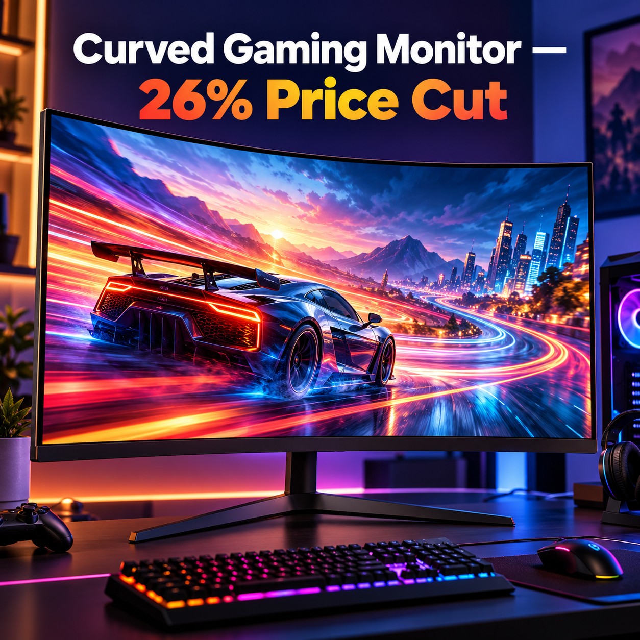 Grab a Hot 26% Price Cut on Acer Nitro Curved Gaming Monitor!