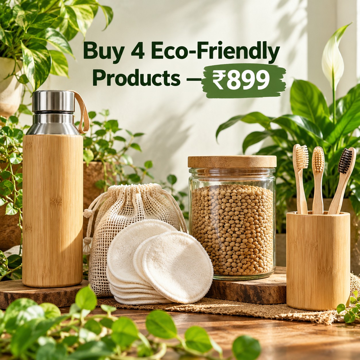 Go Green for Less: Buy 4 Eco-Friendly Products at Rs. 899!
