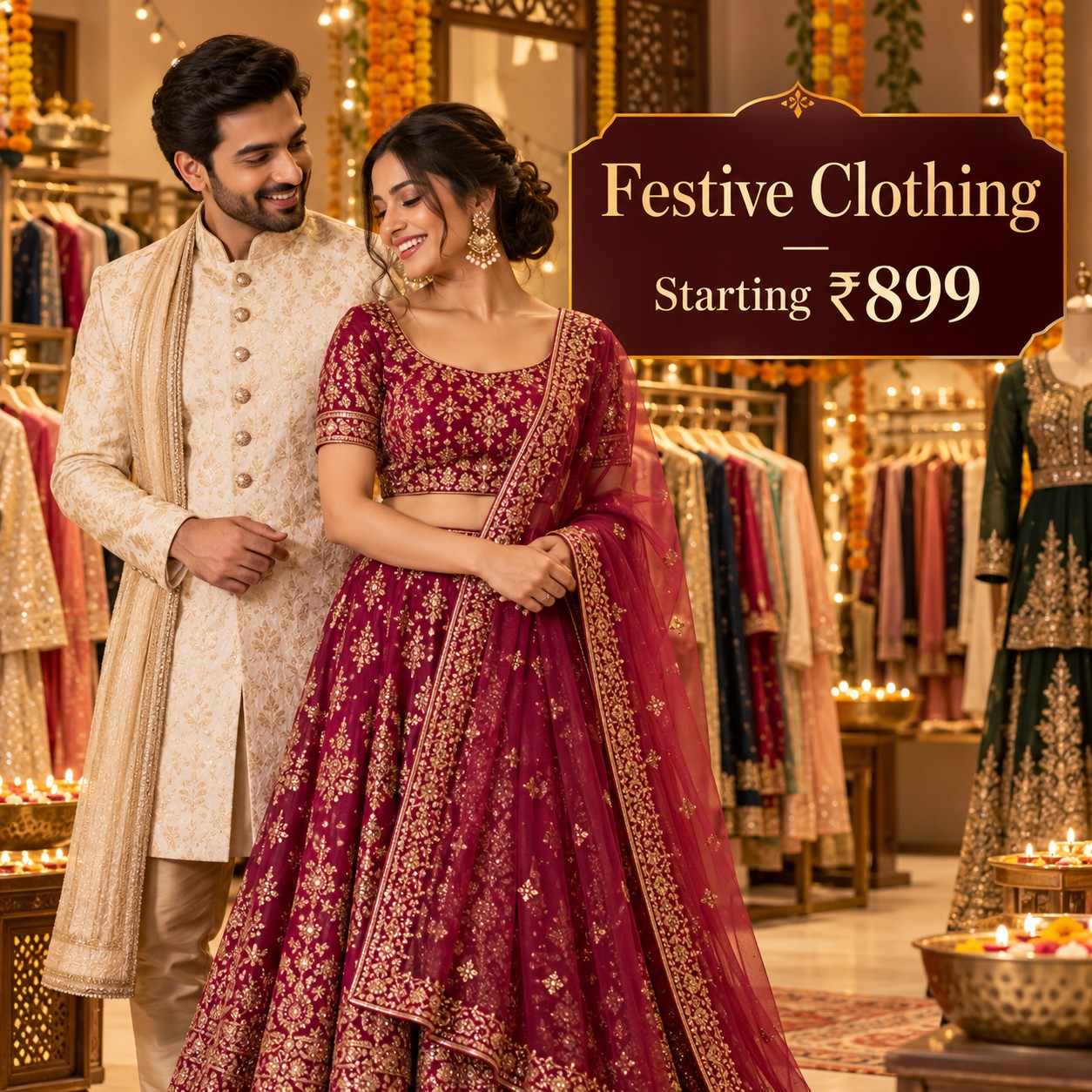 Celebrate in Style: Festive Clothing from Rs. 899 – Limited Time Only!