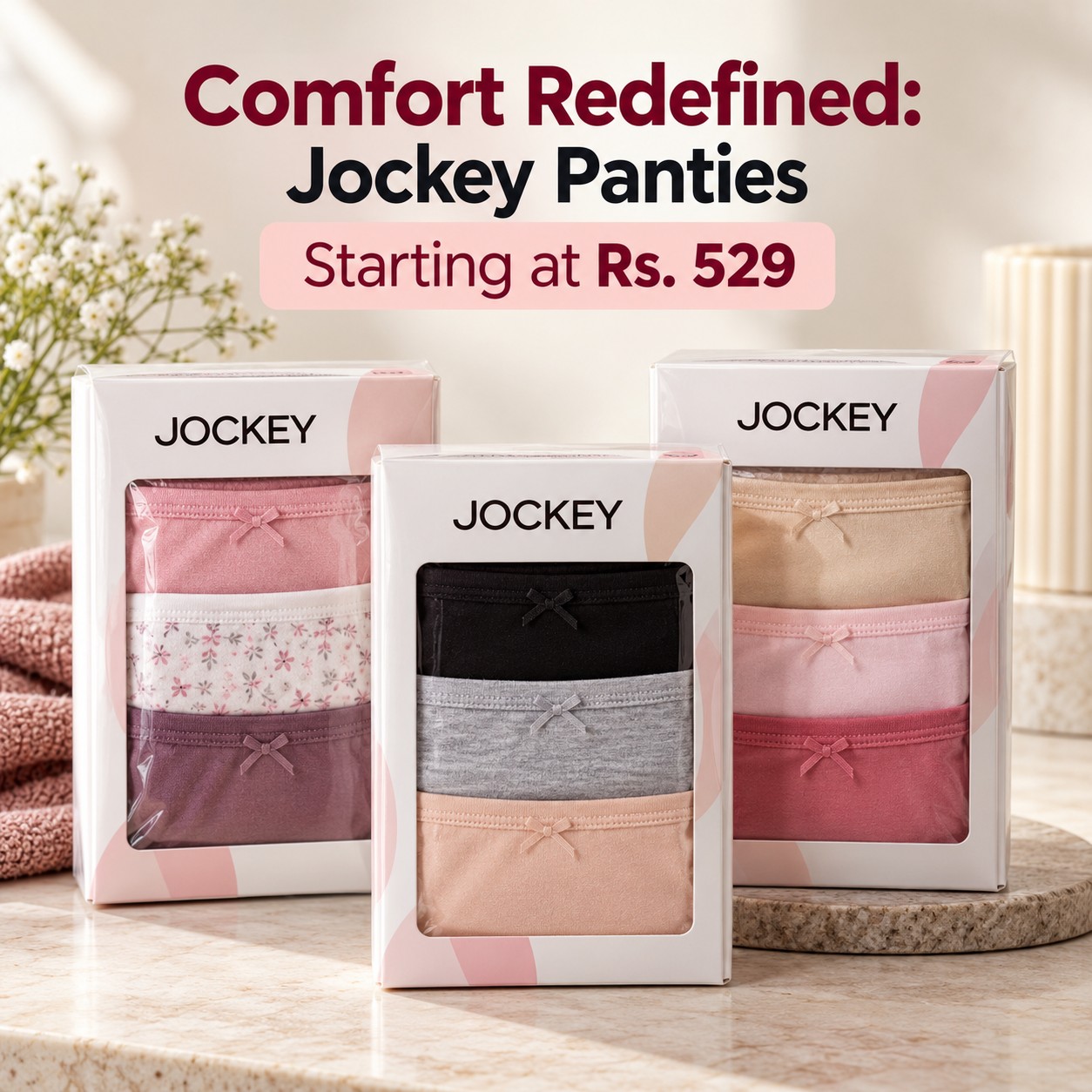Comfort Redefined: Jockey Panties Starting at Rs. 529