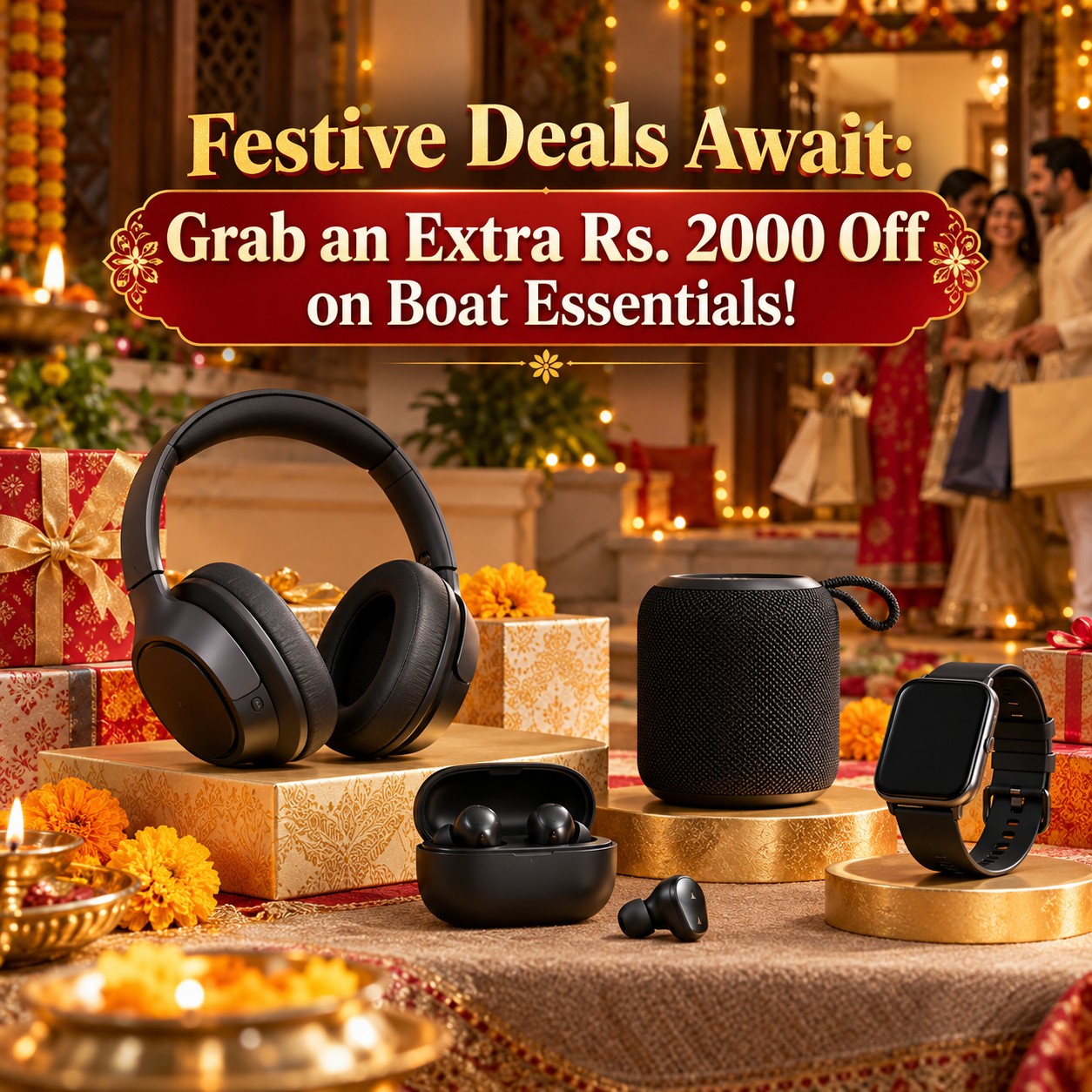 Festive Deals Await: Grab an Extra Rs. 2000 Off on Boat Essentials!