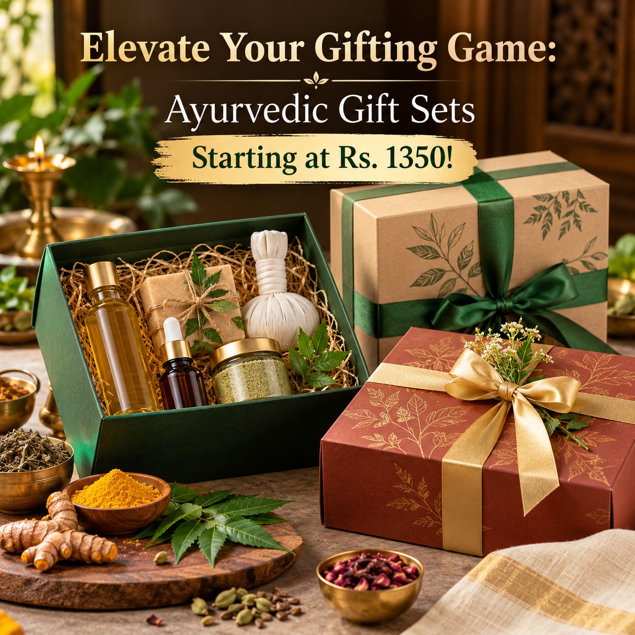 Elevate Your Gifting Game: Ayurvedic Gift Sets Starting at Rs. 1350!