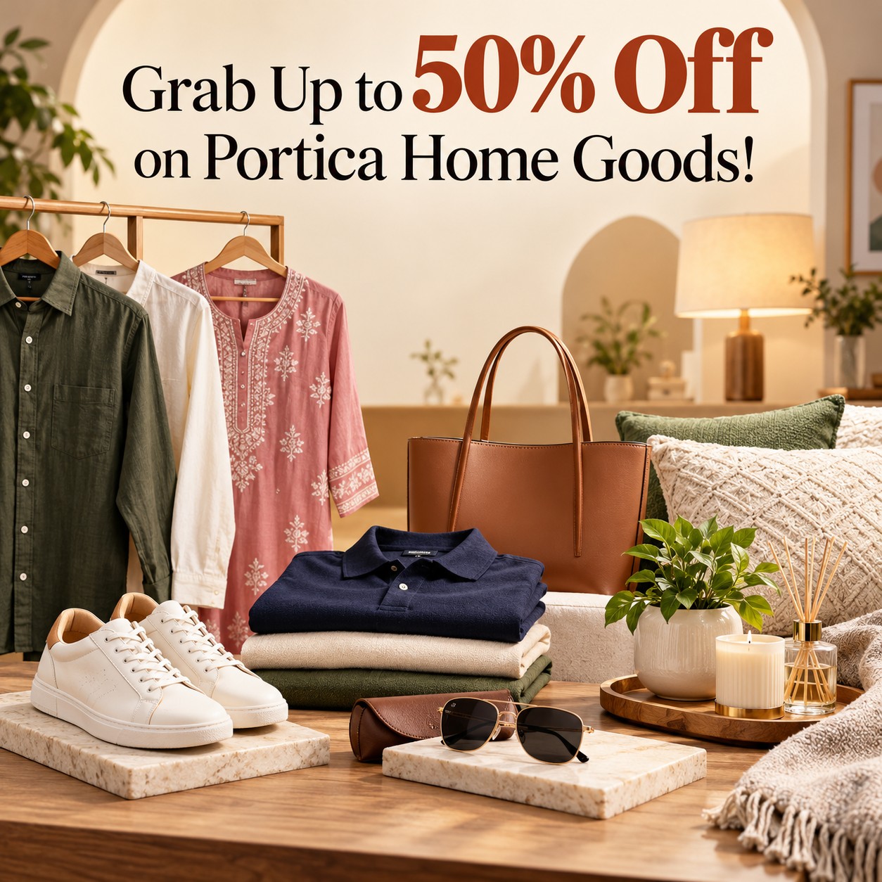 Grab Up to 50% Off on Portica Home Goods!