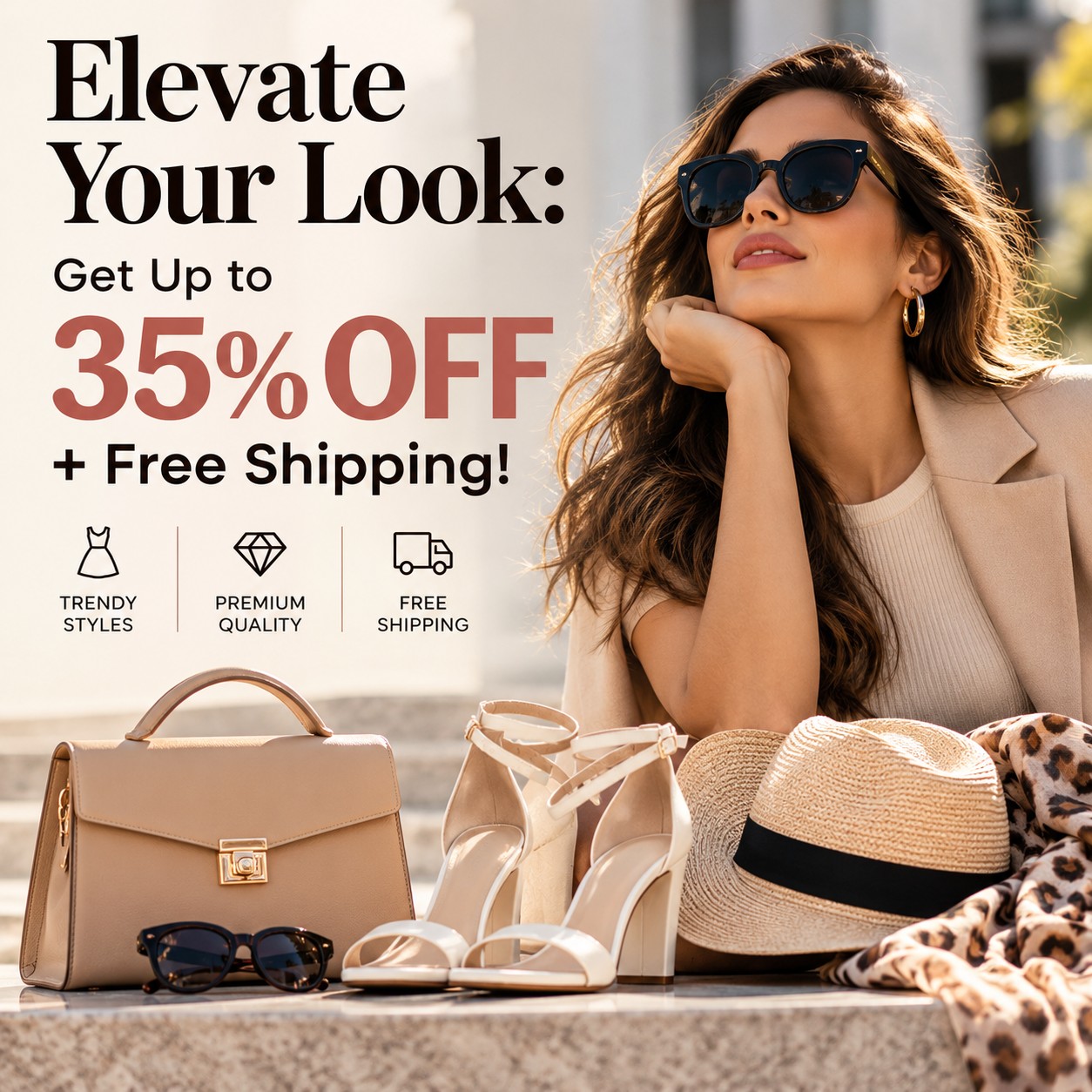 Elevate Your Look: Get Up to 35% OFF + Free Shipping!