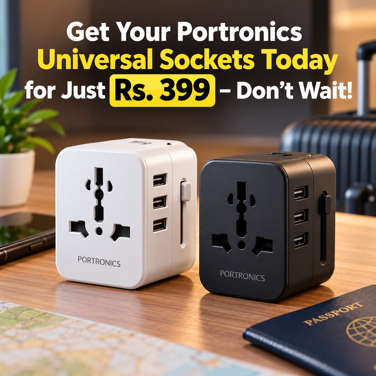 Get Your Portronics Universal Sockets Today for Just Rs. 399 – Don’t Wait!