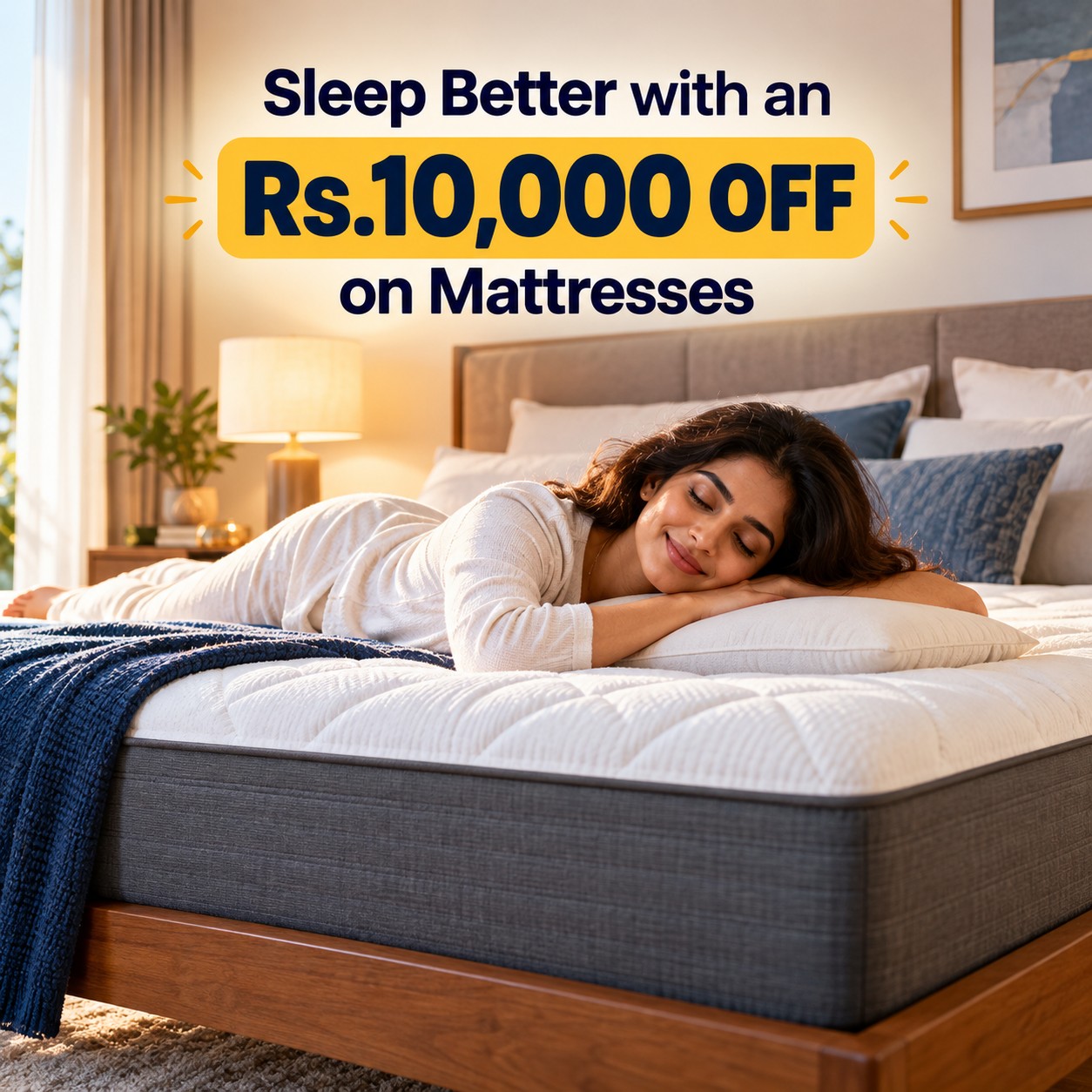 Sleep Better with an Rs.10,000 OFF on Mattresses
