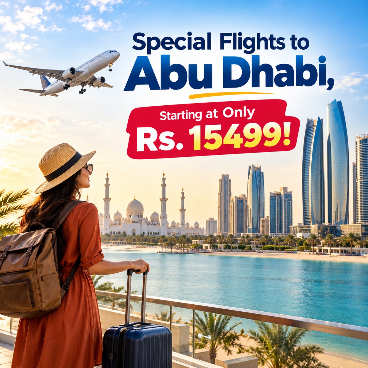 Special Flights to Abu Dhabi, Starting at Only Rs. 15499!