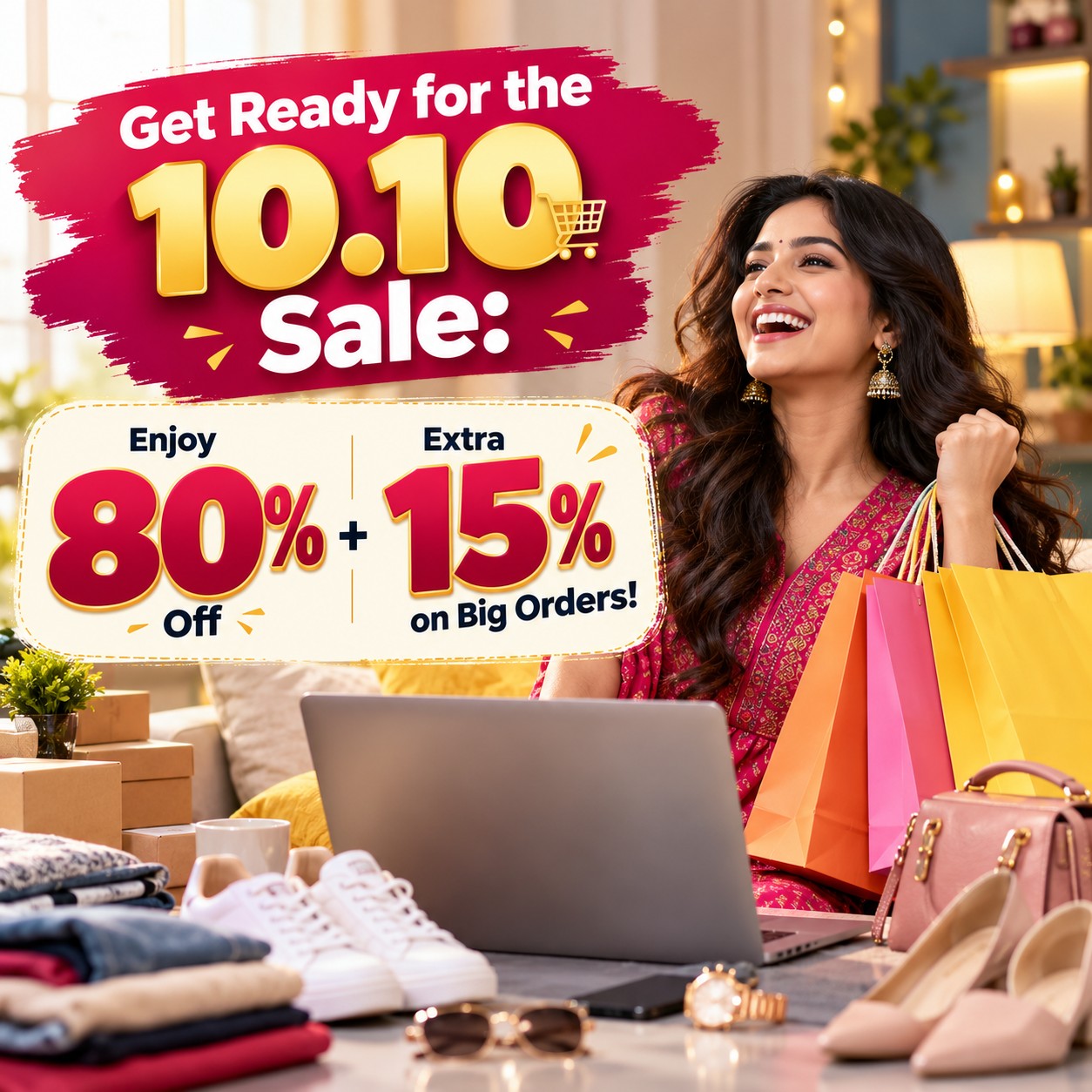 Get Ready for the 10.10 Sale: Enjoy 80% Off + Extra 15% on Big Orders!