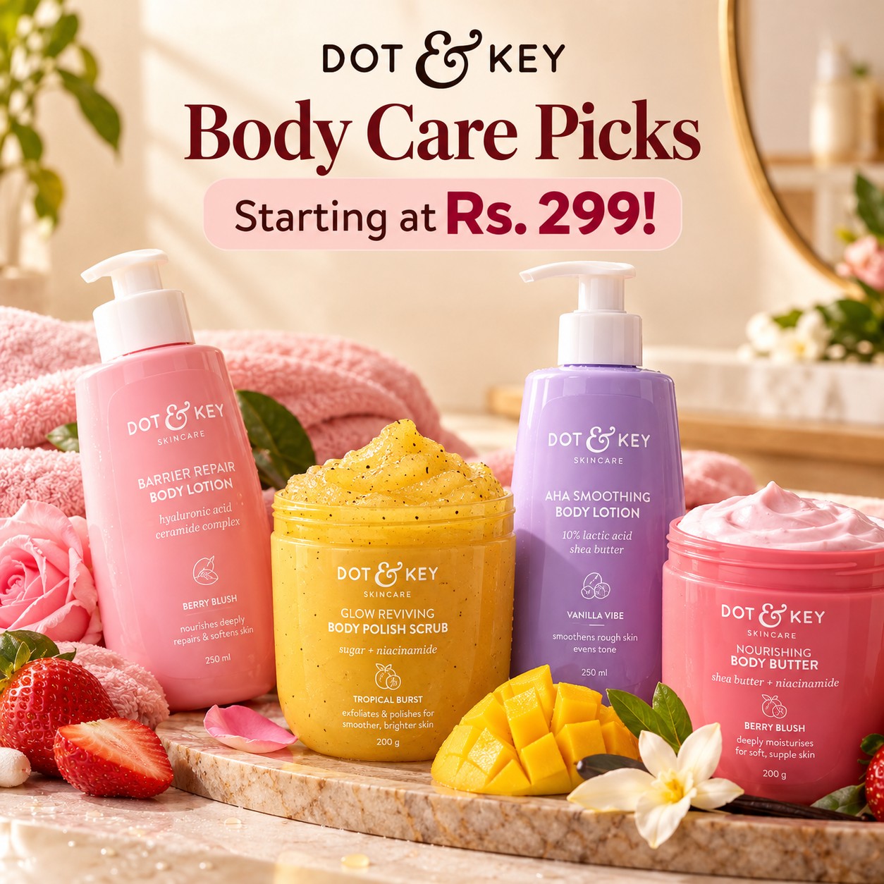 Dot & Key Body Care Picks Starting at Rs. 299!
