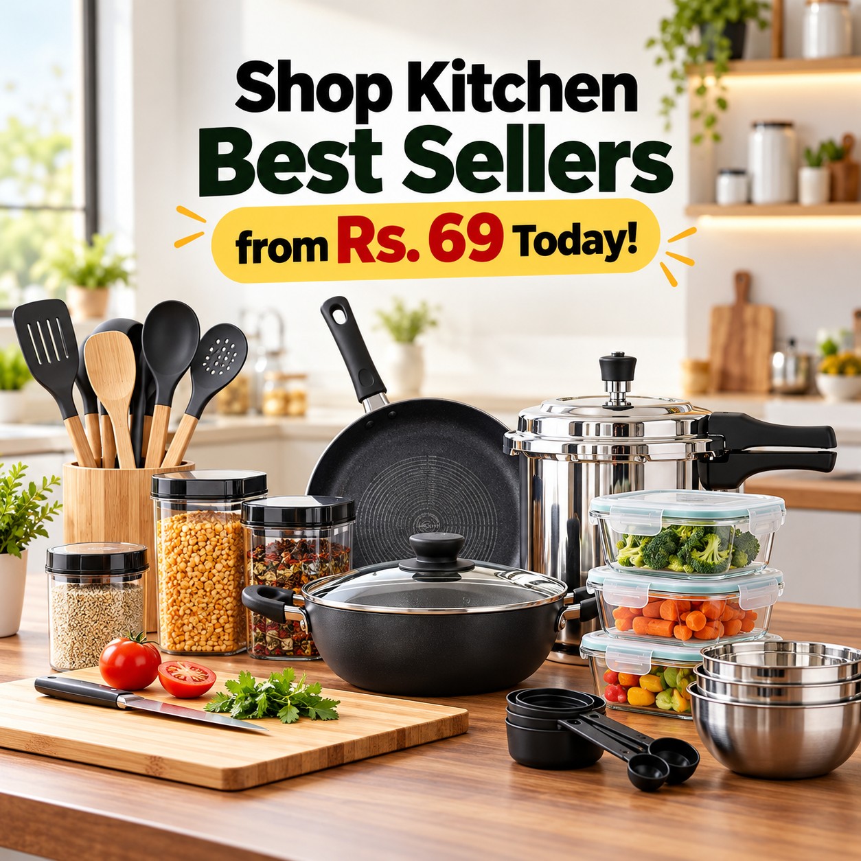 Shop Kitchen Best Sellers from Rs. 69 Today!