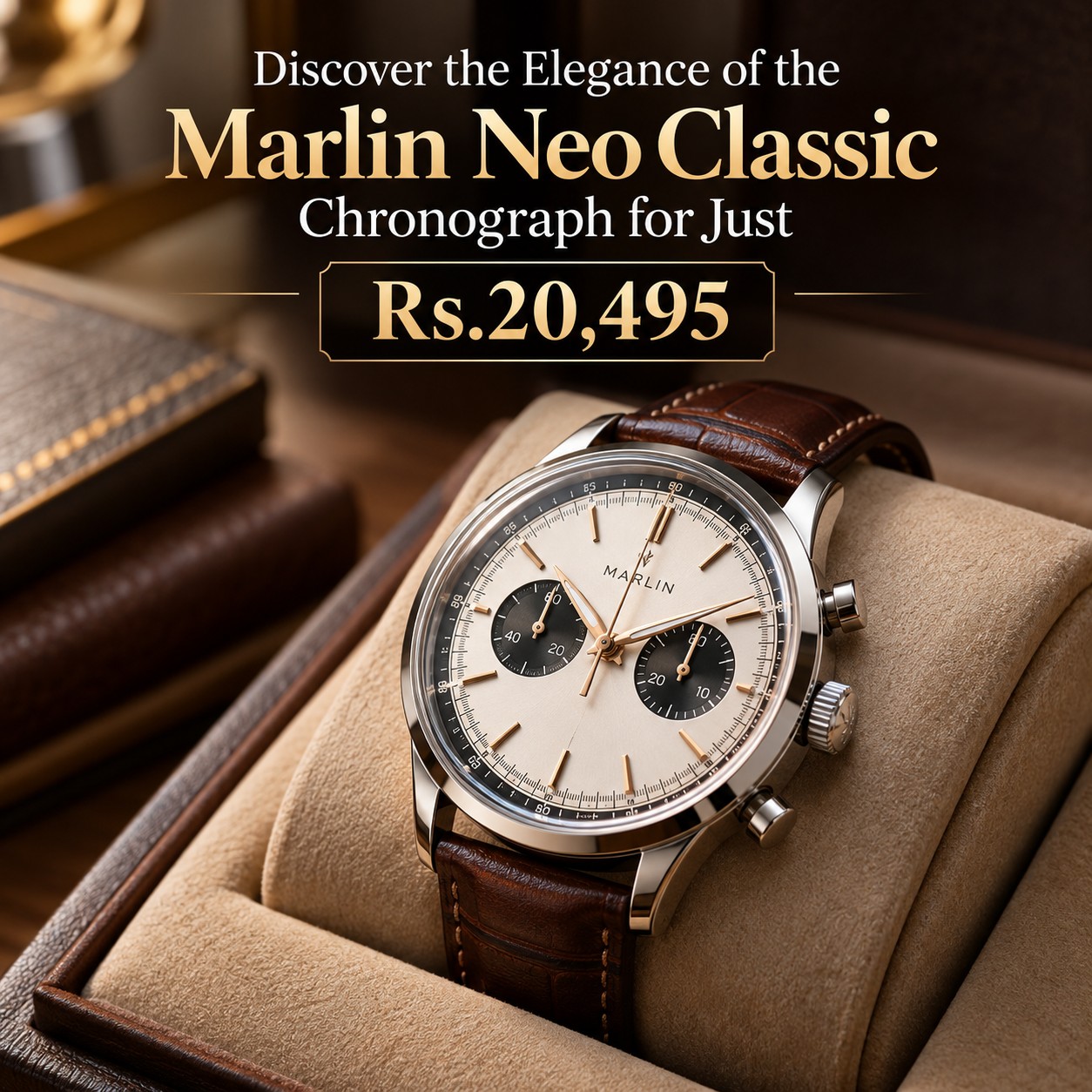 Discover the Elegance of the Marlin Neo Classic Chronograph for Just Rs.20,495