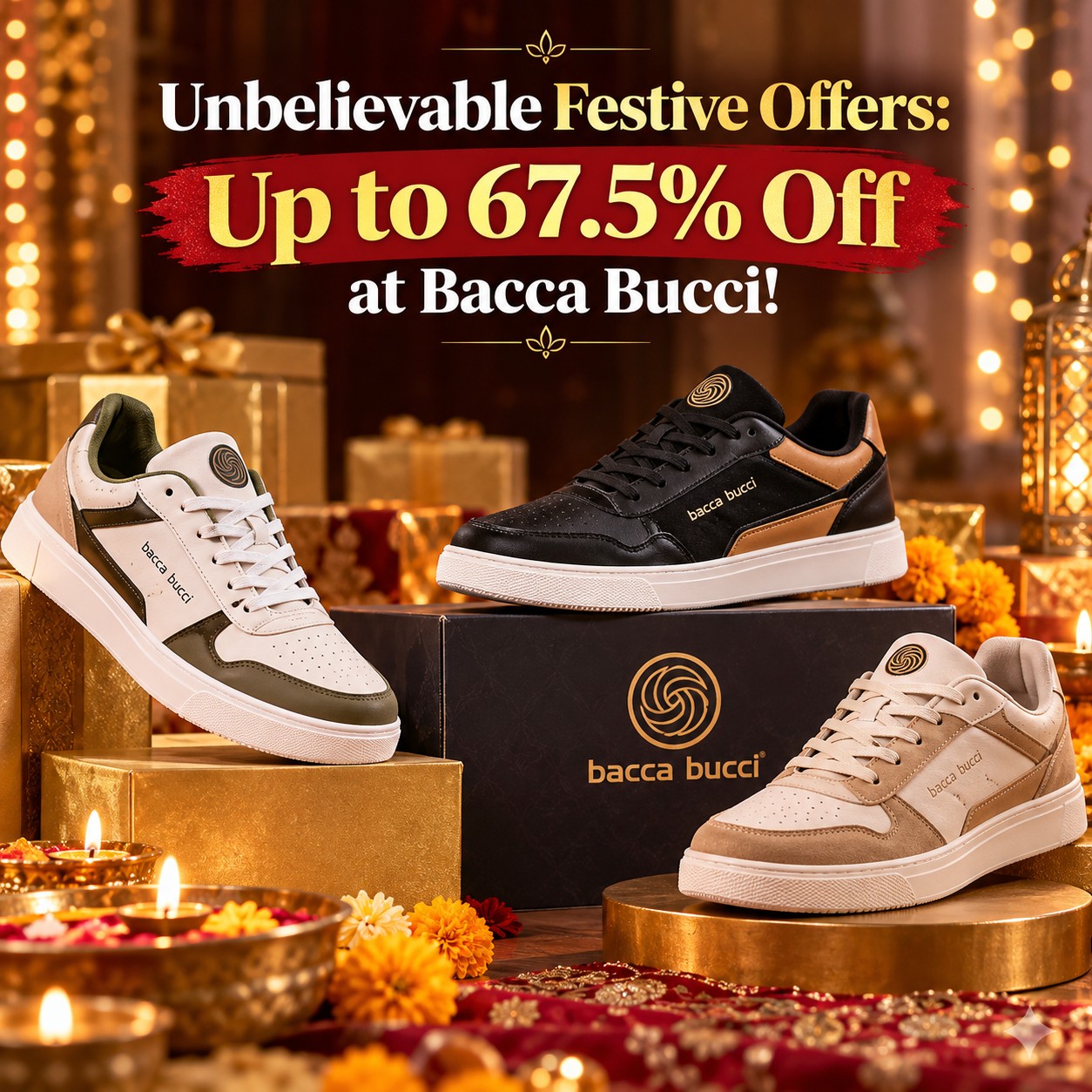 Bacca Bucci Big Festive Sale | Minimum 60% Off + Extra 10% Off 