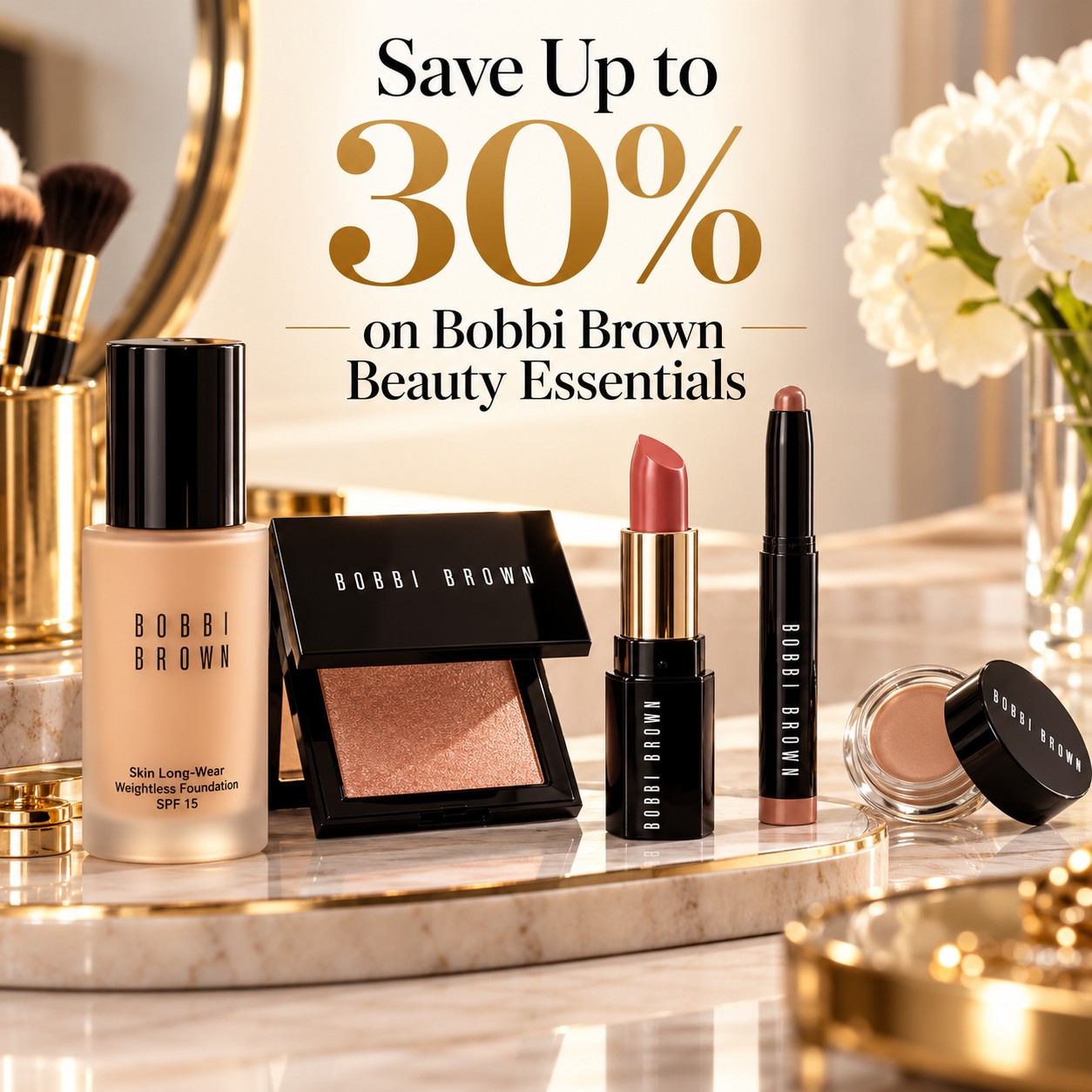 Save Up to 30% on Bobbi Brown Beauty Essentials