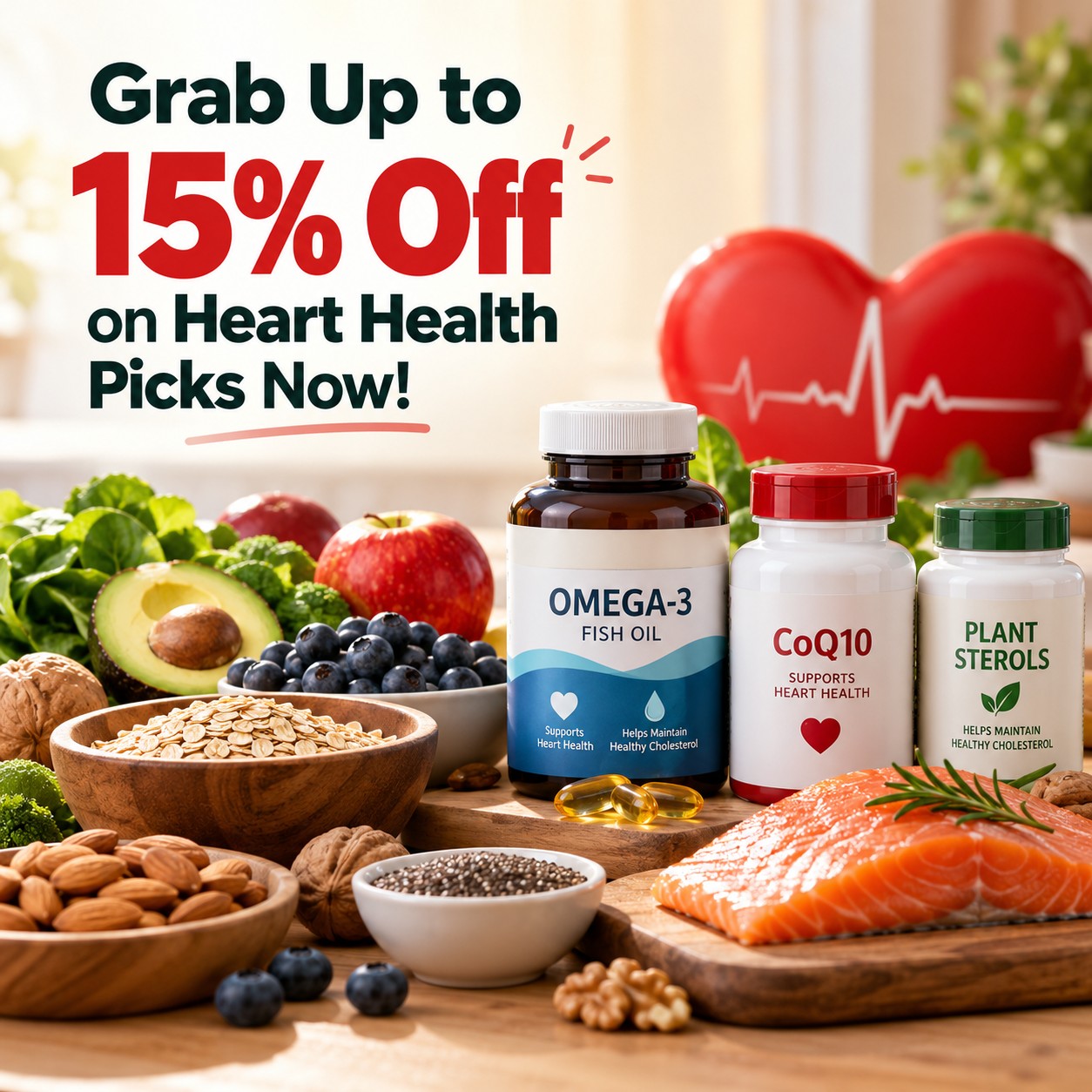 Grab Up to 15% Off on Heart Health Picks Now!