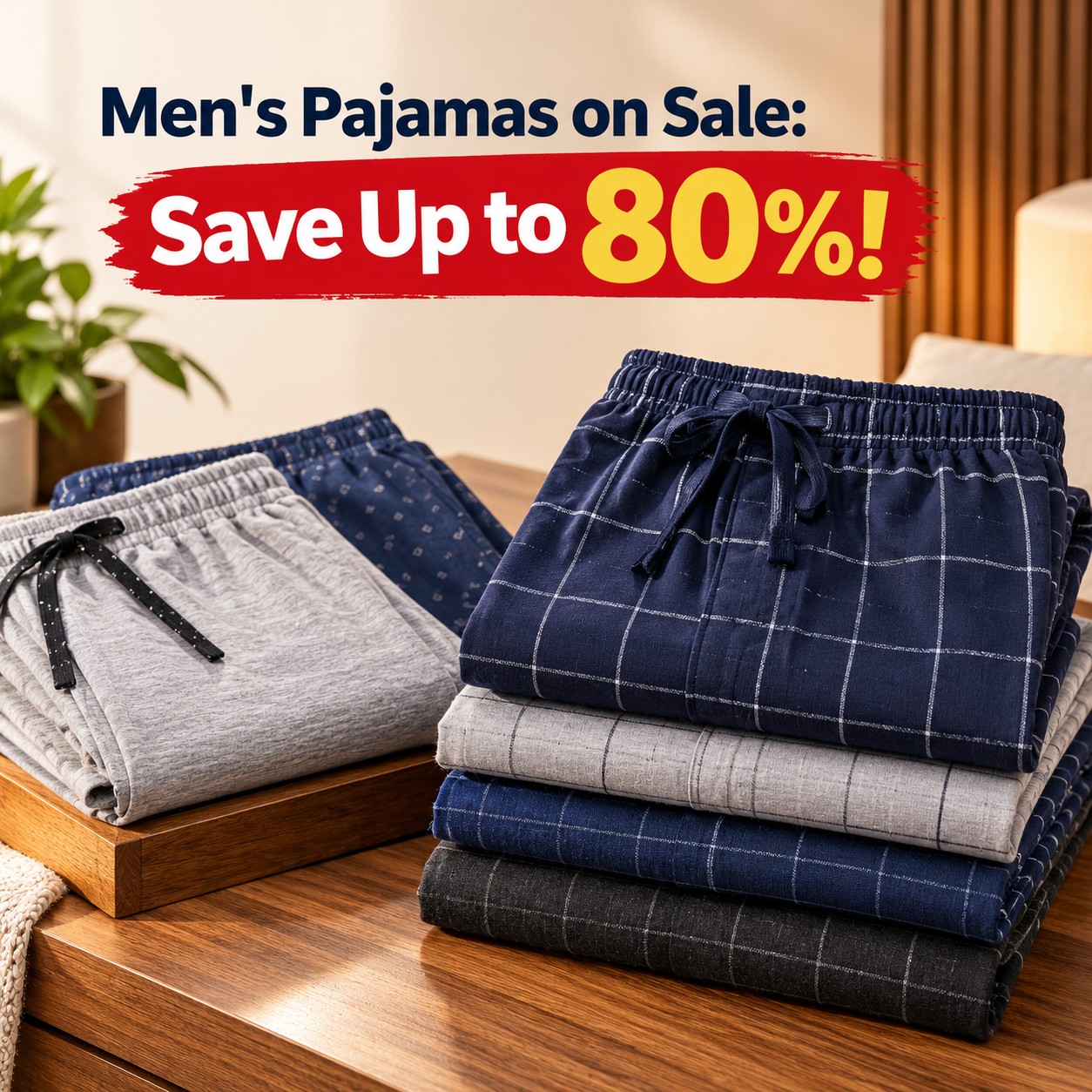 Men's Pajamas on Sale: Save Up to 80%!