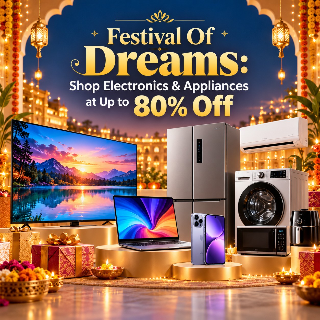 Festival Of Dreams: Shop Electronics & Appliances at Up to 80% Off
