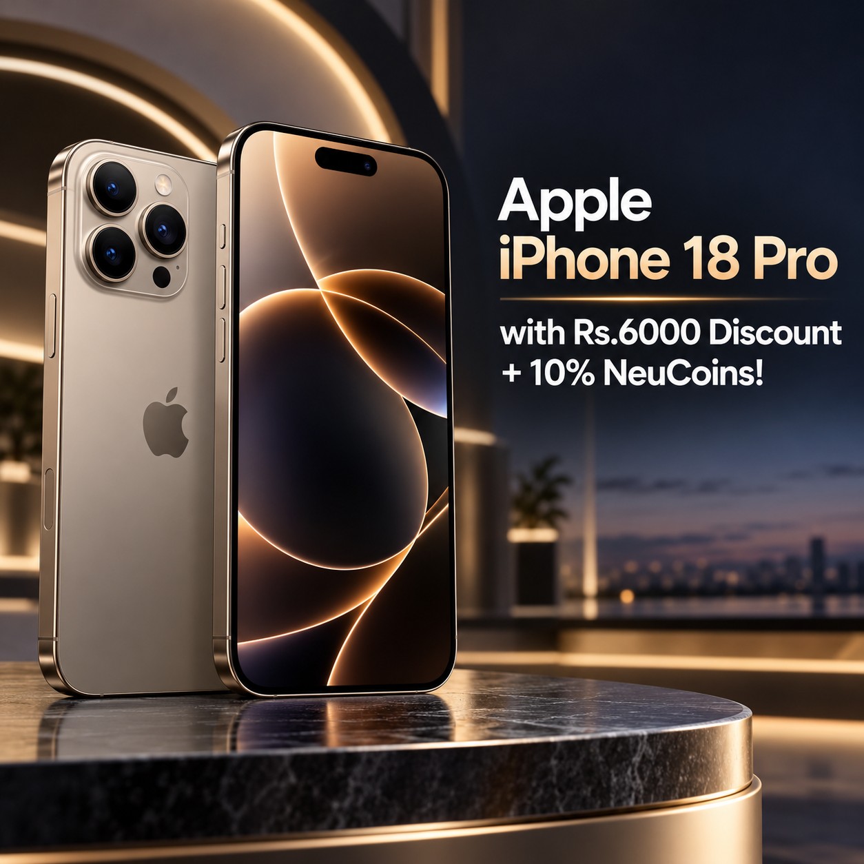 Apple iPhone 18 Pro with Rs.6000 Discount + 10% NeuCoins!