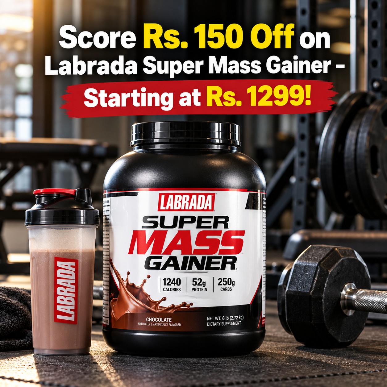 Score Rs. 150 Off on Labrada Super Mass Gainer – Starting at Rs. 1299!