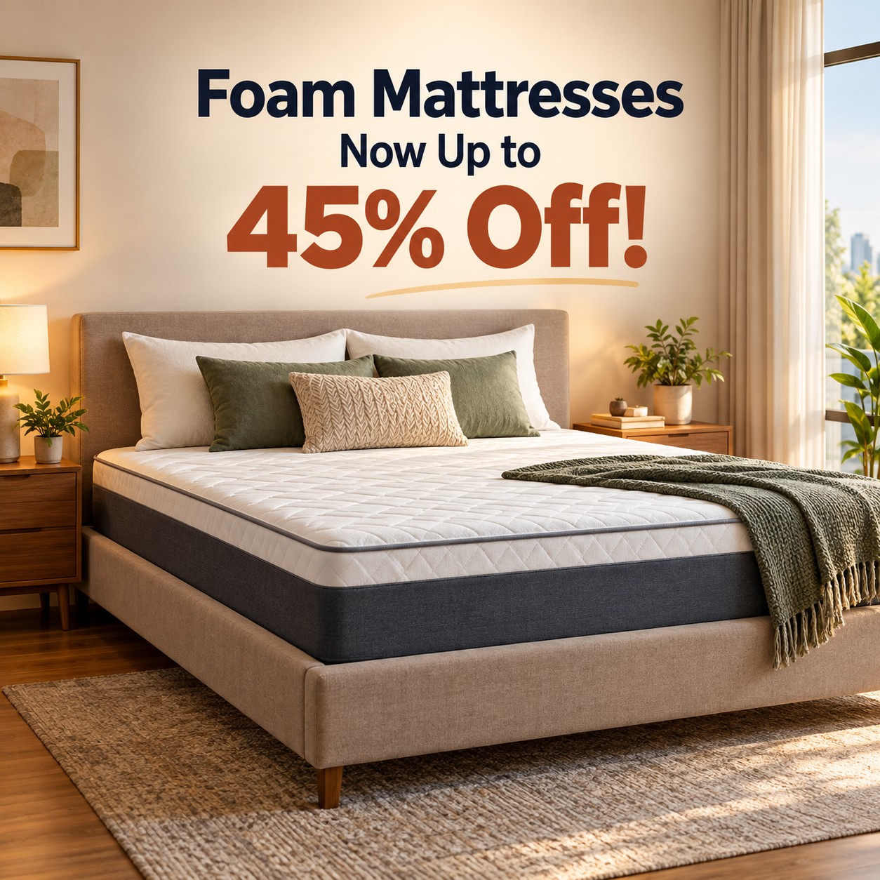 Foam Mattresses Now Up to 45% Off!