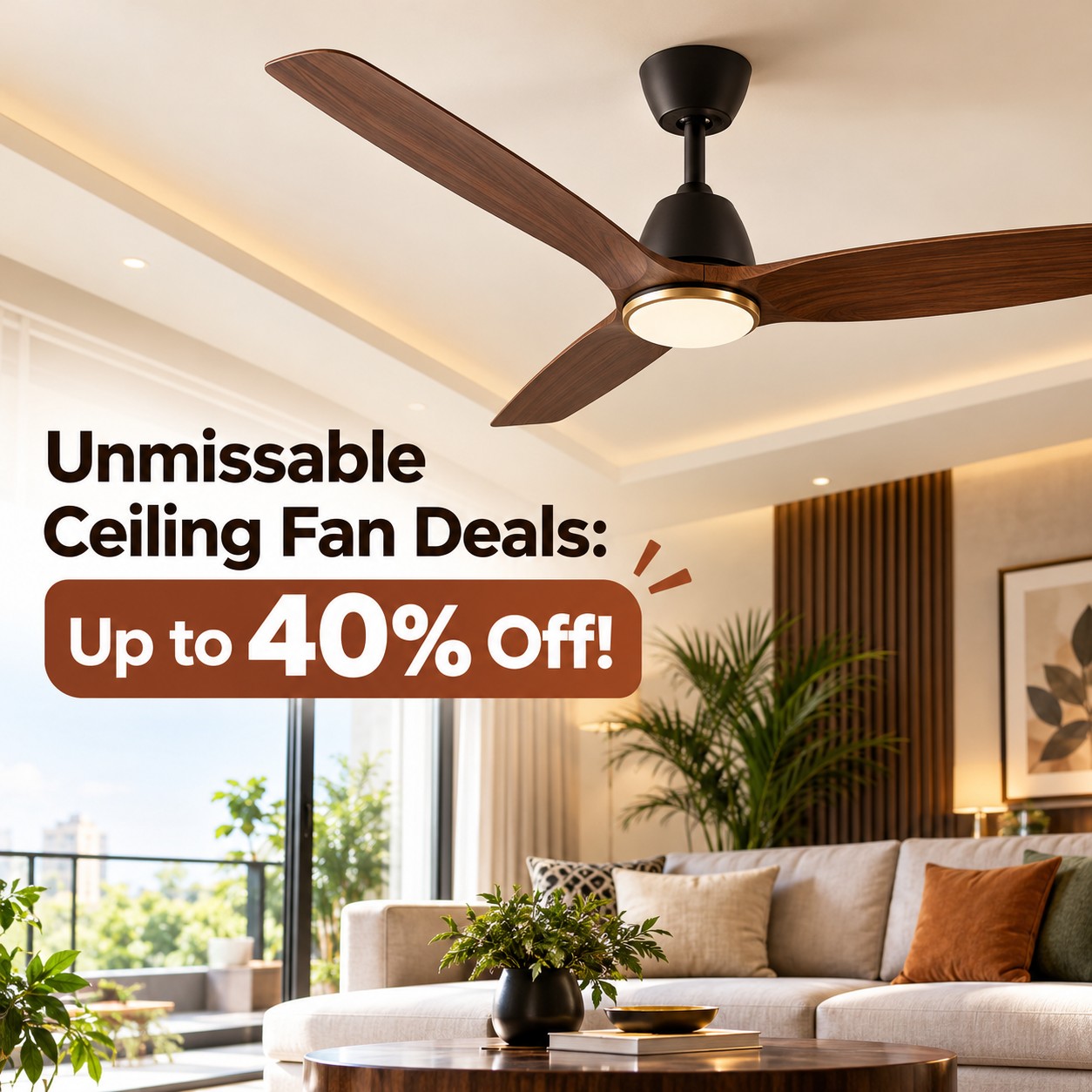 Unmissable Ceiling Fan Deals: Up to 40% Off!