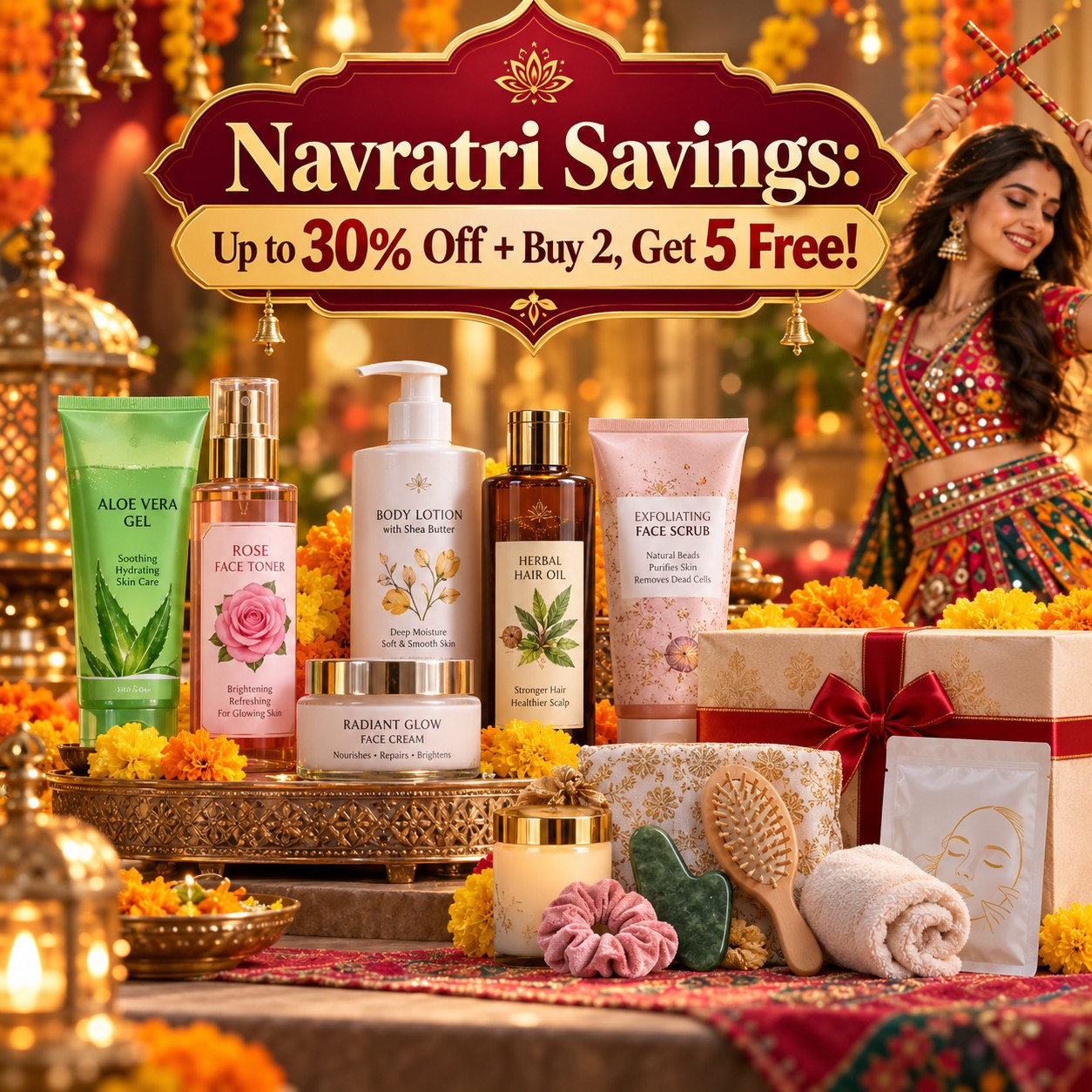 Navratri Savings: Up to 30% Off + Buy 2, Get 5 Free!